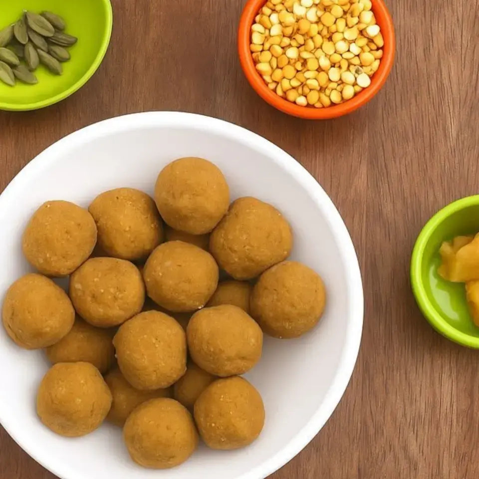 Besan Laddu | Made with Desi Ghee and Jaggery | Traditional Indian Sweet