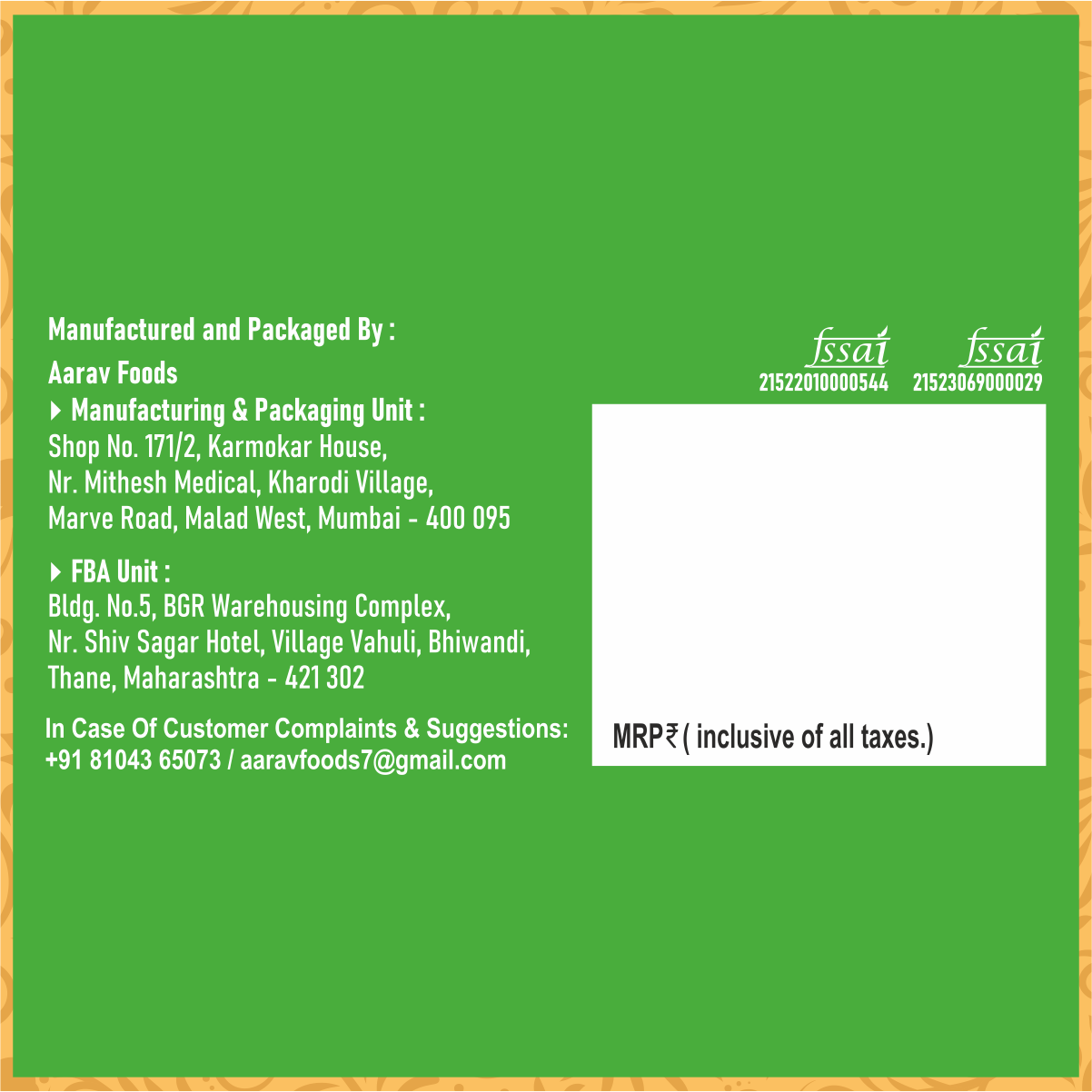 Aam Panna Concentrate- Flavor Original (Jaggery Based)