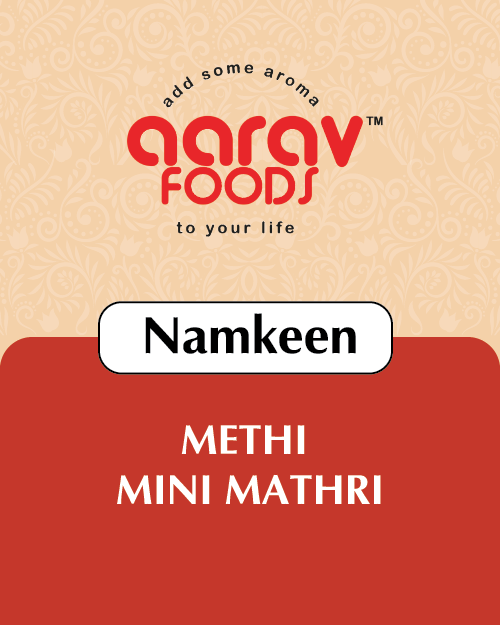 Methi Mini Mathri | Savory and Flaky Indian Crackers with Kasuri Methi Flavor | Ready to Eat SnackMethi Mini Mathri | Savory and Flaky Indian Crackers with Kasuri Methi Flavor | Ready to Eat Snack