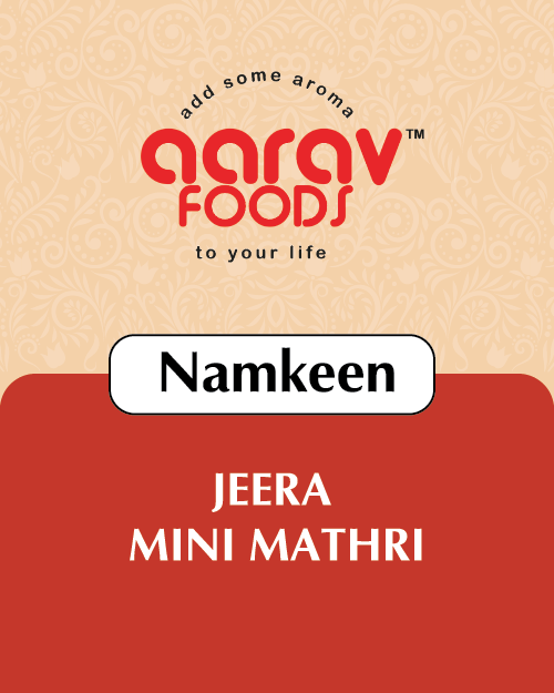 Jeera Mini Mathri | Savory and Flaky Indian Crackers with Jeera Flavor | Ready to Eat Snack