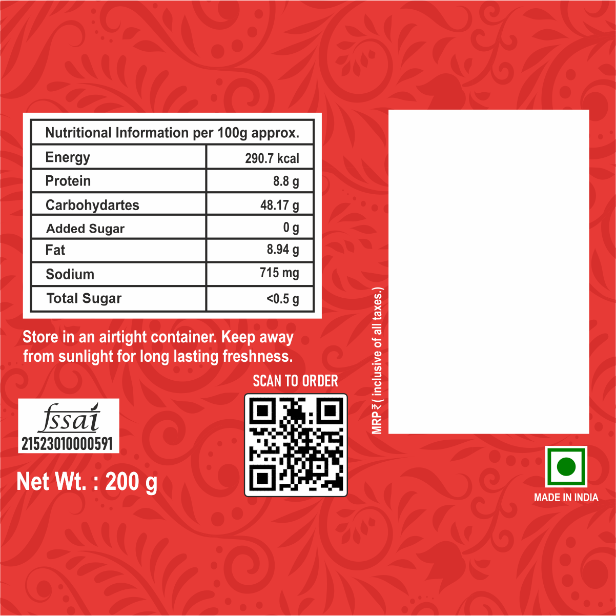 Chilli Garlic Mini Mathri