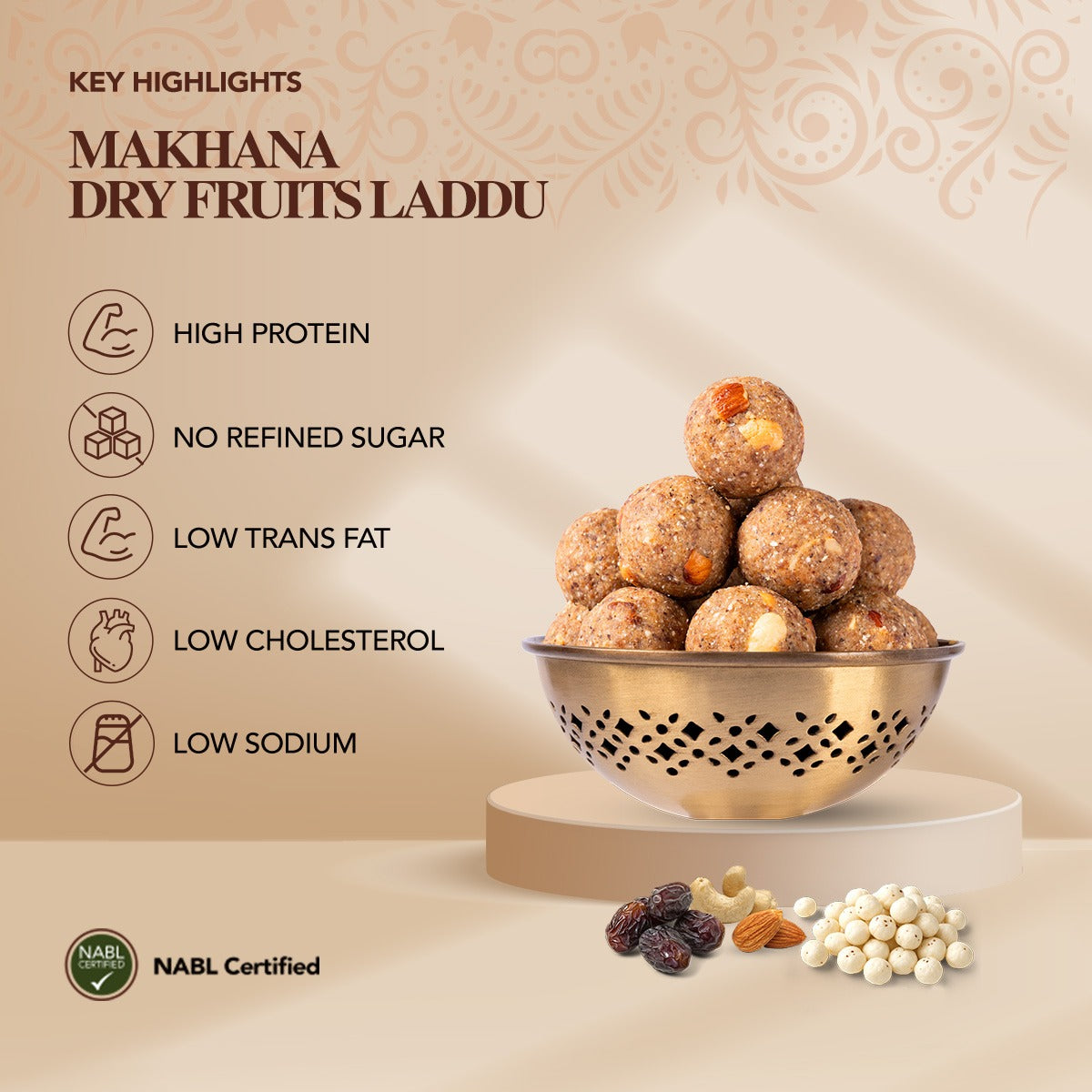 Makhana Dryfruits Laddu