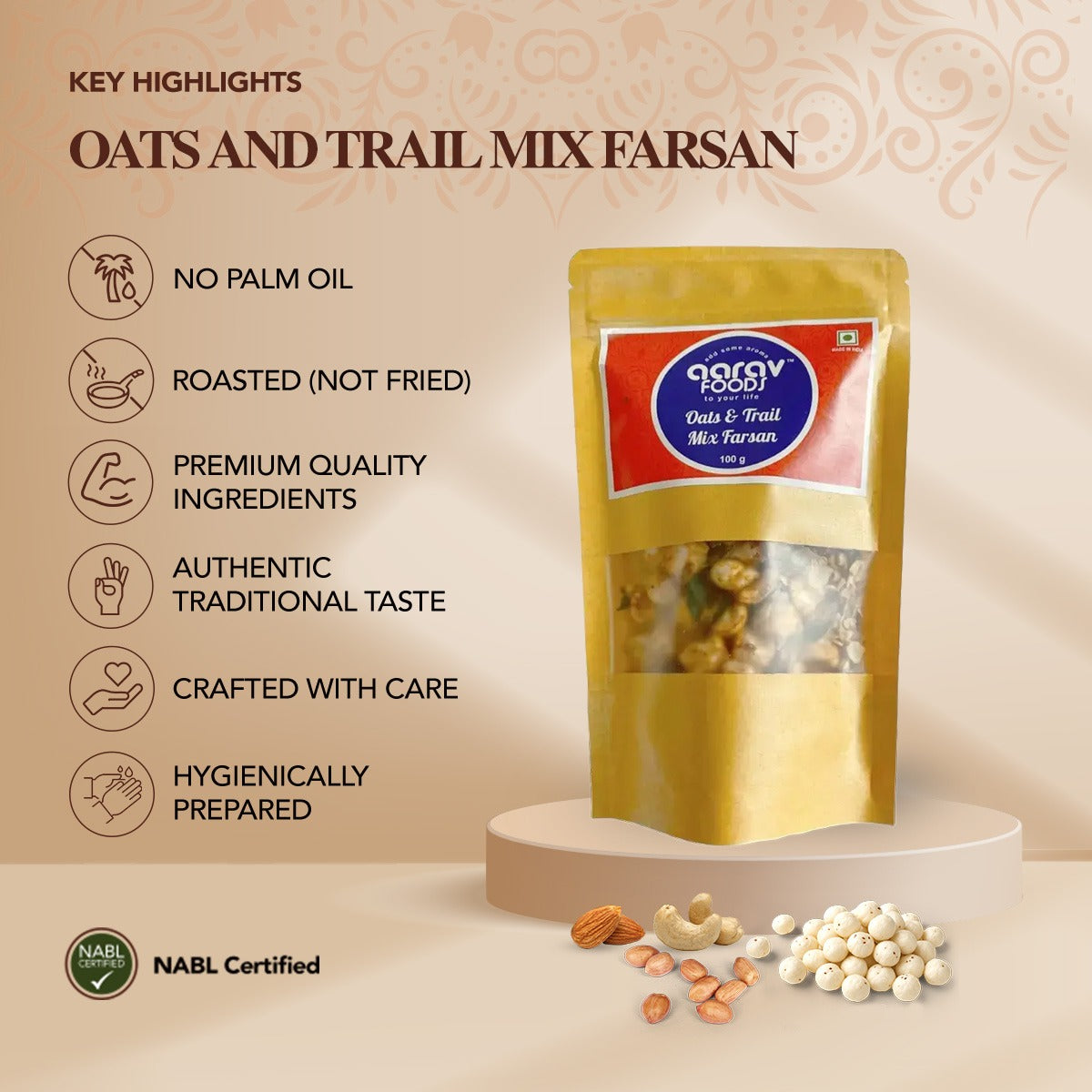 Oats and Trail Mix Farsan