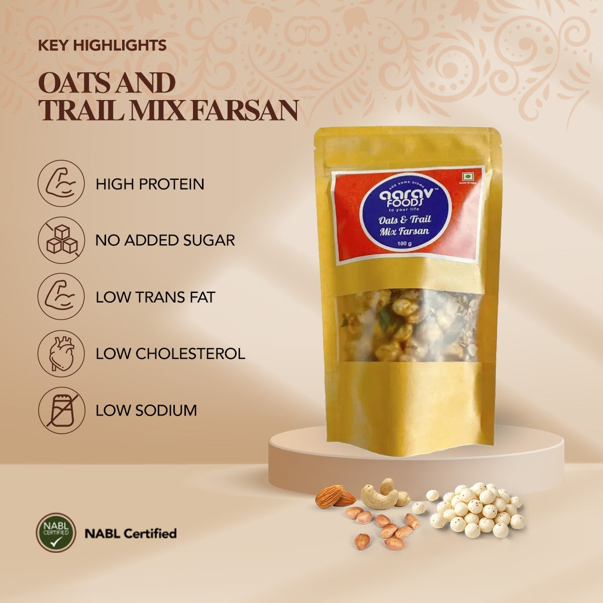 Oats and Trail Mix Farsan
