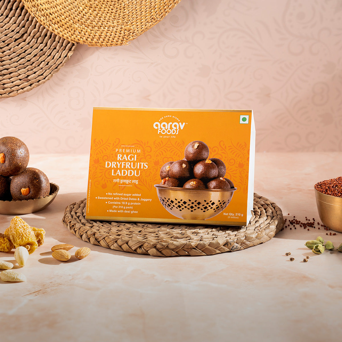 Premium Ragi (Nachni) and Dryfruits Laddu