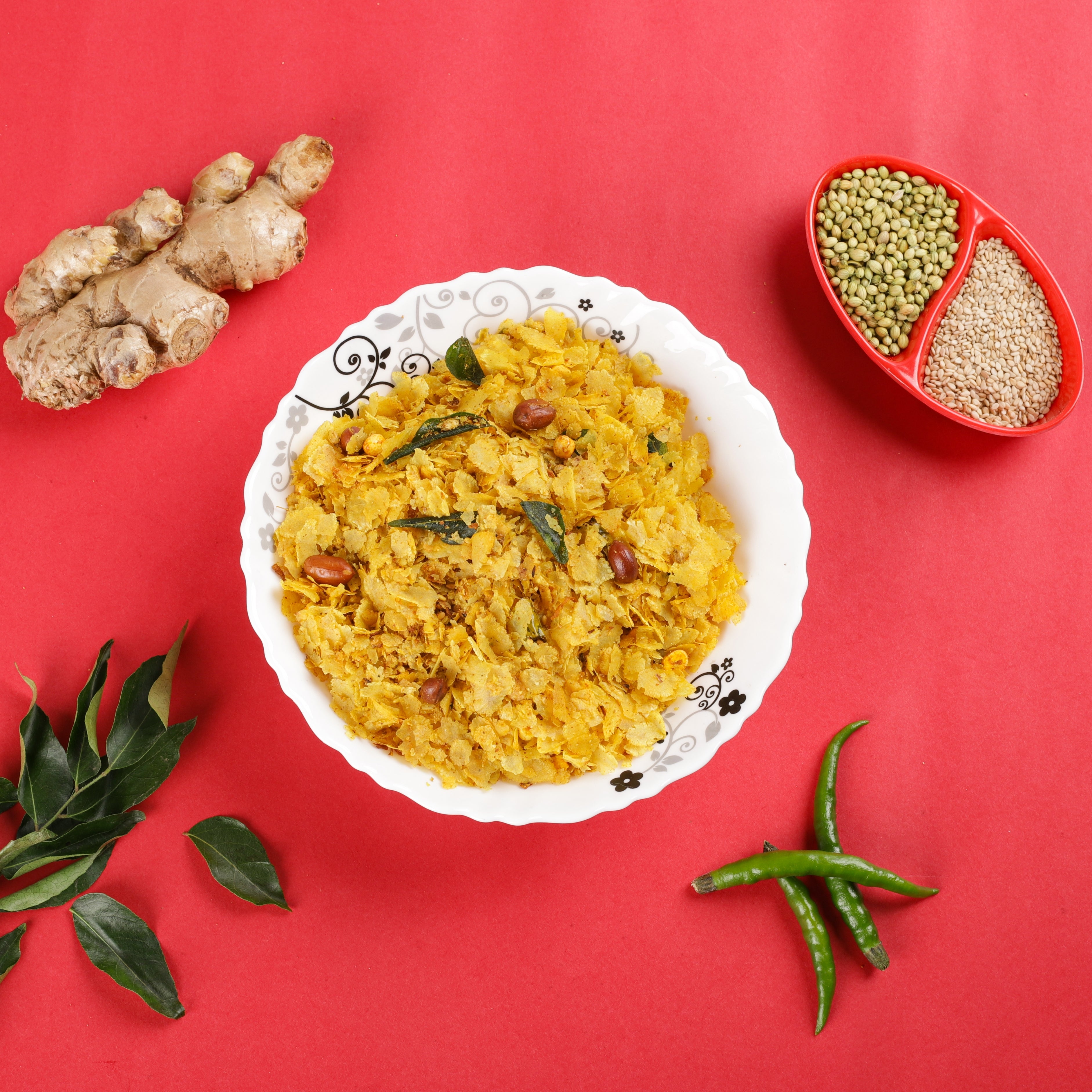 Roasted Patal Poha Chivda - Vidarbha Special Taste | Healthy Snack | Gluten-Free and Vegan
