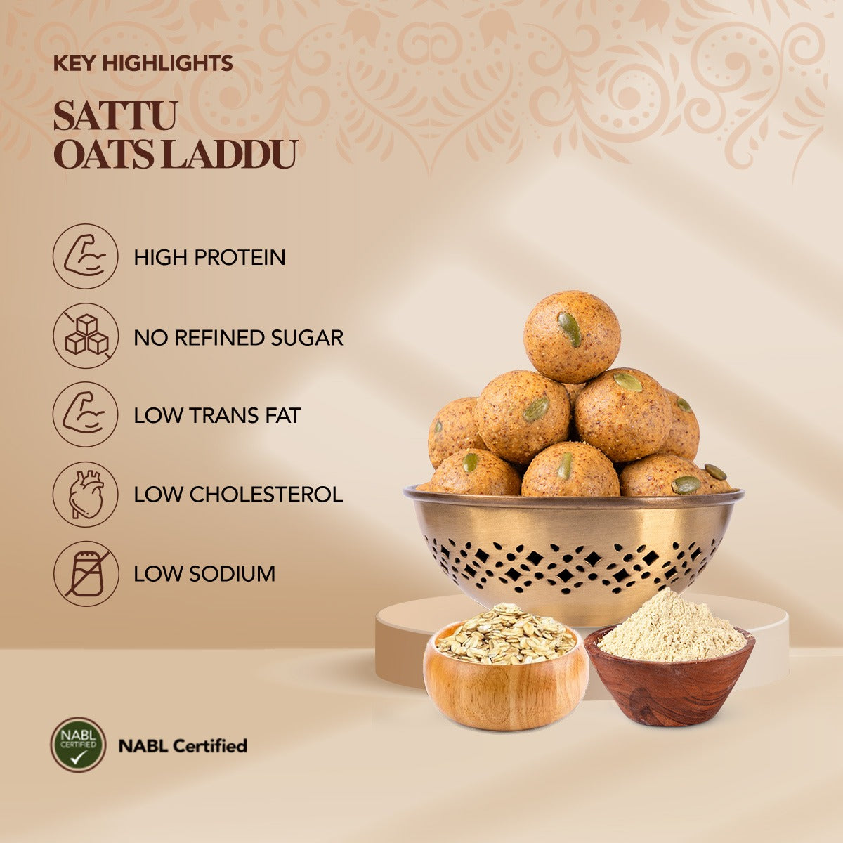 Sattu Oats Laddu
