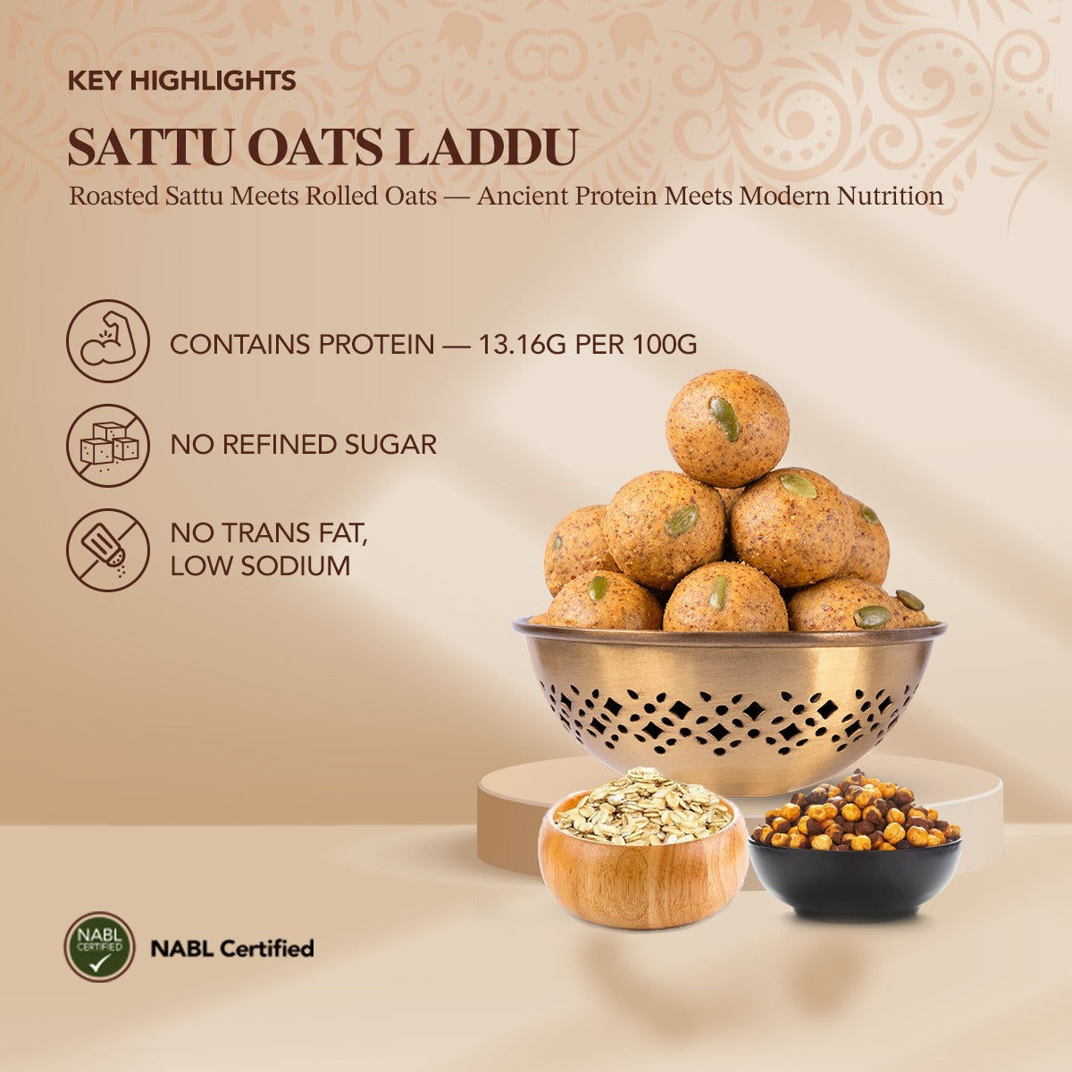 Sattu Oats Laddu