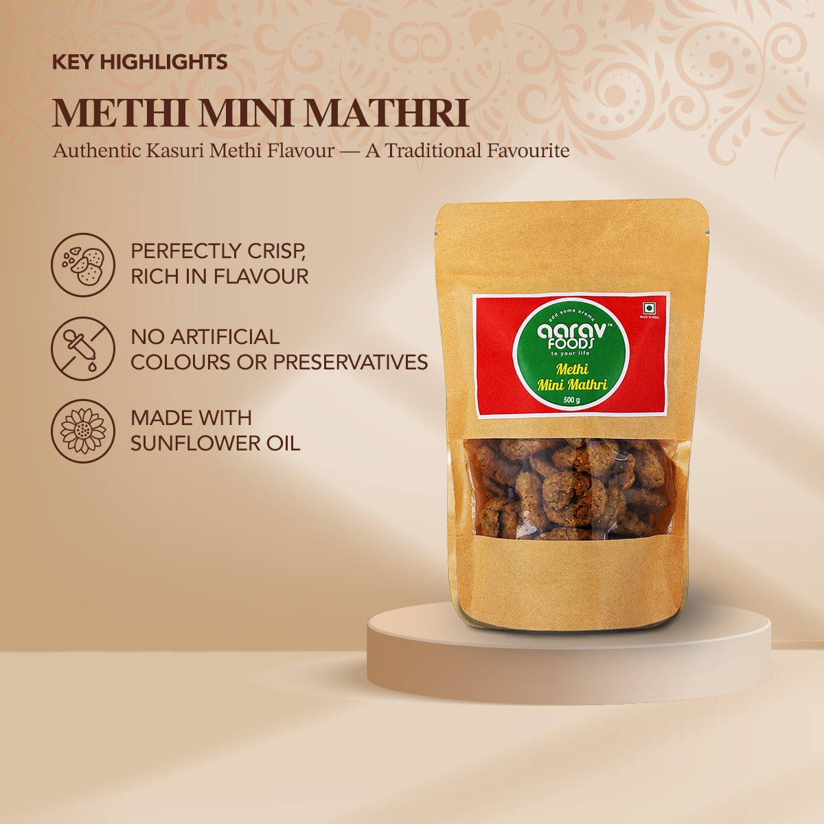 Methi Mini Mathri