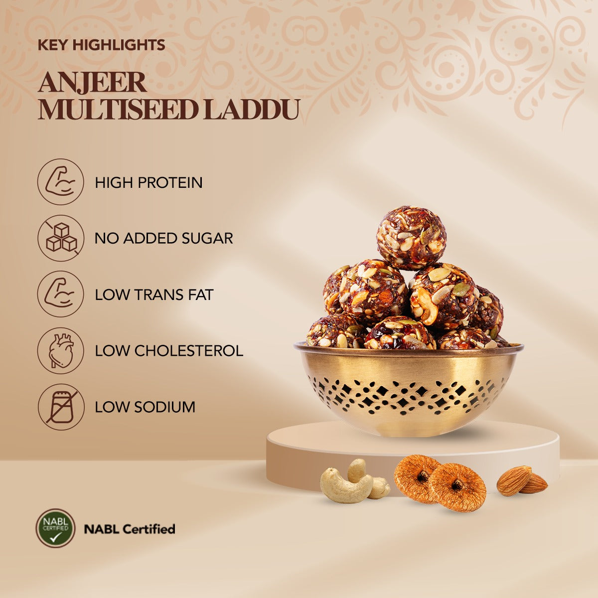Anjeer (Fig) Multiseed Laddu