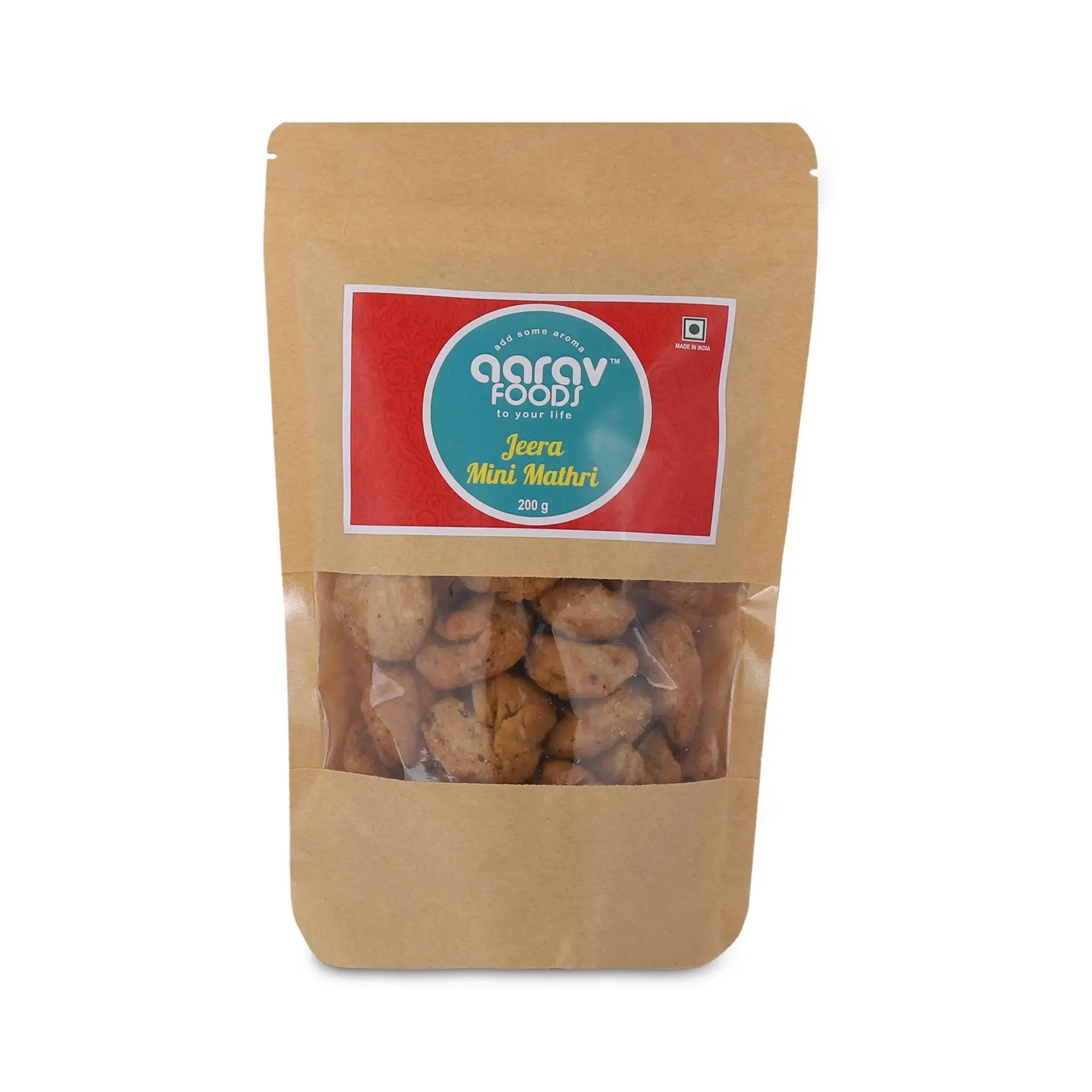 Jeera Mini Mathri | Savory and Flaky Indian Crackers with Jeera Flavor | Ready to Eat Snack