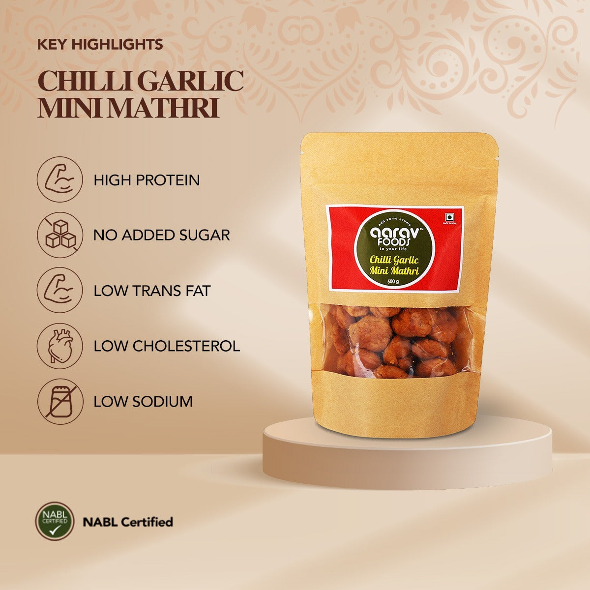 Chilli Garlic Mini Mathri