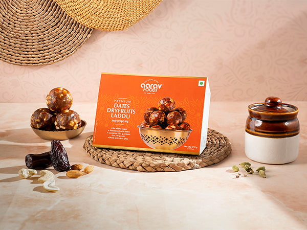 Dates and Dryfruits Laddu | Made with Dates, Raisins, Jaggery and Honey | No Refined White Sugar | Traditional Indian Sw