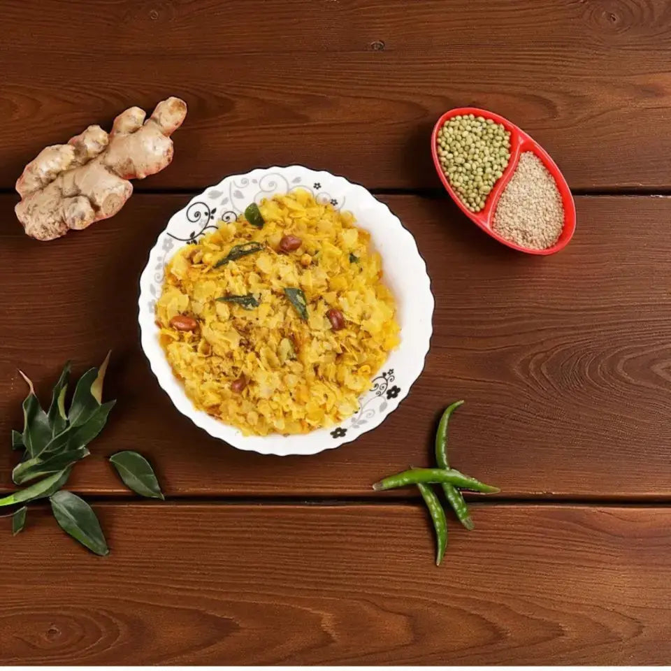 Roasted Patal Poha Chivda - Vidarbha Special Taste | Healthy Snack | Gluten-Free and Vegan